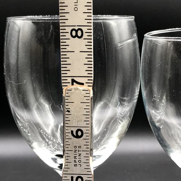 Luminarc of France Signature Black Flute, Wine Glasses 10oz, 12 oz Disc Set of 3 - Picture 3 of 9